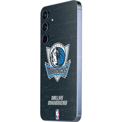 NBA Dallas Mavericks Black Primary Logo Galaxy A55 5G Skin