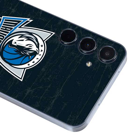 NBA Dallas Mavericks Black Primary Logo Galaxy A55 5G Skin