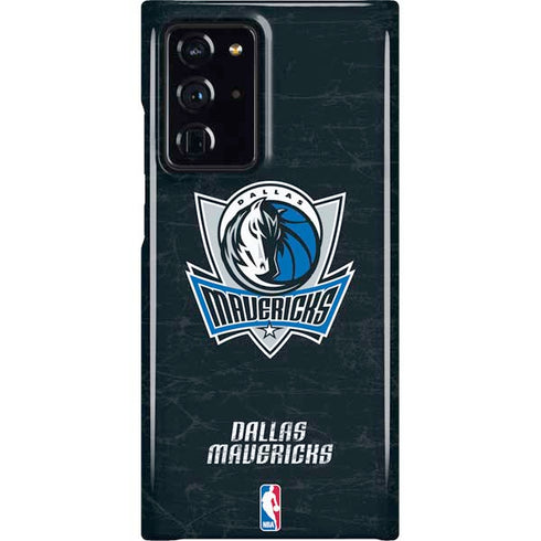 NBA Dallas Mavericks Black Primary Logo Galaxy Cases