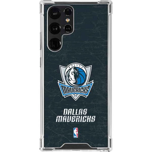 NBA Dallas Mavericks Black Primary Logo Galaxy S23 Ultra Clear Case