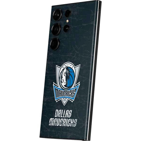 NBA Dallas Mavericks Black Primary Logo Galaxy Skins