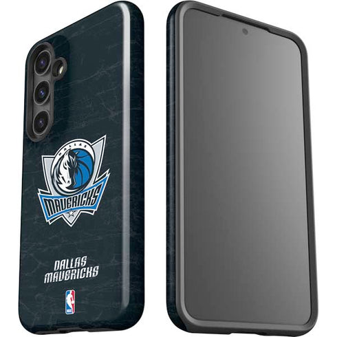 NBA Dallas Mavericks Black Primary Logo Galaxy S25 Impact Case
