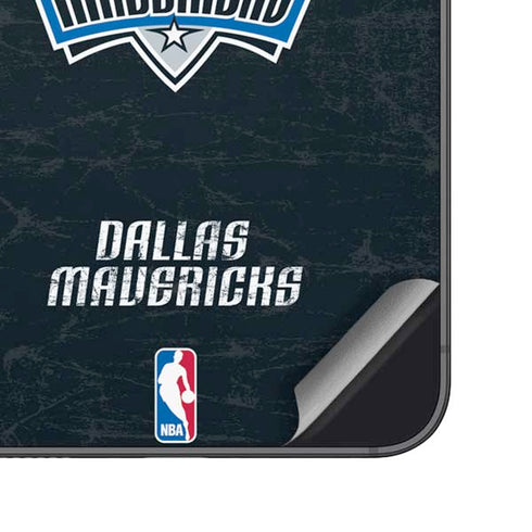 NBA Dallas Mavericks Black Primary Logo Galaxy S25 Plus Skin