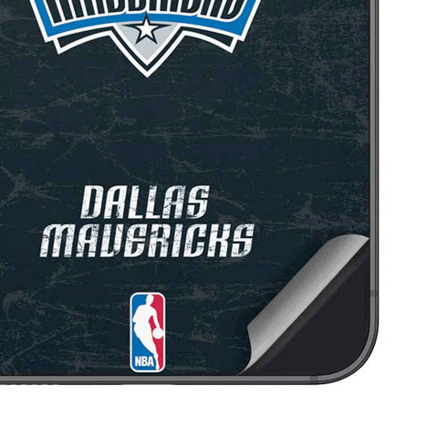 NBA Dallas Mavericks Black Primary Logo Galaxy S25 Skin