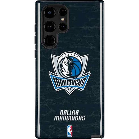 NBA Dallas Mavericks Black Primary Logo Galaxy S25 Ultra Impact Case