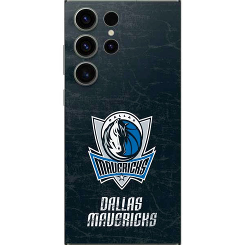 NBA Dallas Mavericks Black Primary Logo Galaxy S24 Ultra Skin