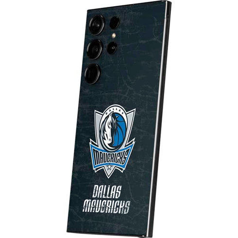 NBA Dallas Mavericks Black Primary Logo Galaxy S24 Ultra Skin