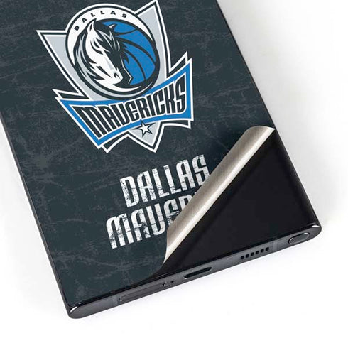 NBA Dallas Mavericks Black Primary Logo Galaxy S25 Ultra Skin