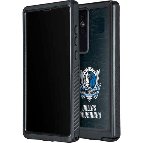 NBA Dallas Mavericks Black Primary Logo Galaxy S24 Ultra Waterproof Case
