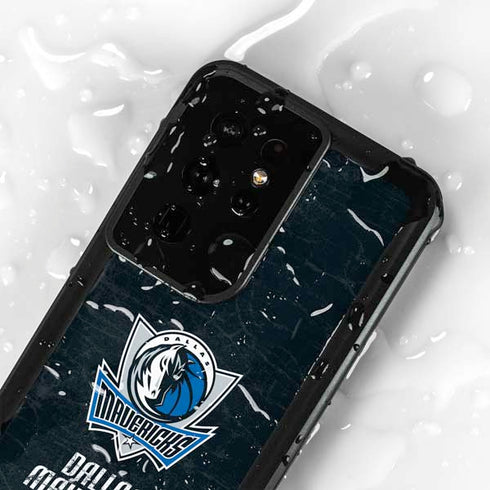 NBA Dallas Mavericks Black Primary Logo Galaxy S24 Ultra Waterproof Case
