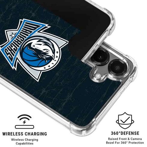 NBA Dallas Mavericks Black Primary Logo Galaxy S26 Clear Case