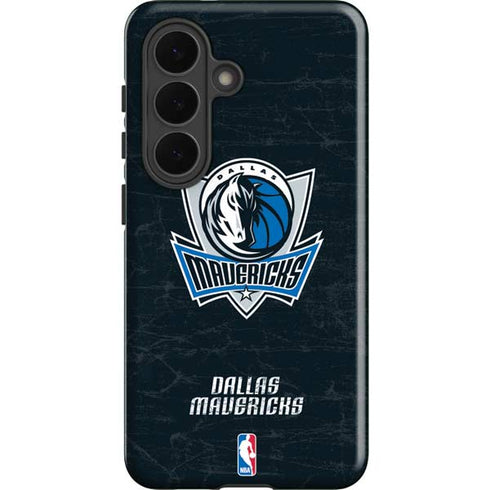 NBA Dallas Mavericks Black Primary Logo Galaxy S26 Plus Impact Case