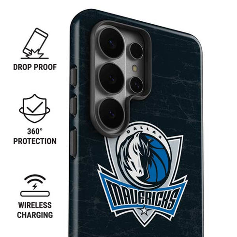 NBA Dallas Mavericks Black Primary Logo Galaxy S26 Ultra Impact Case