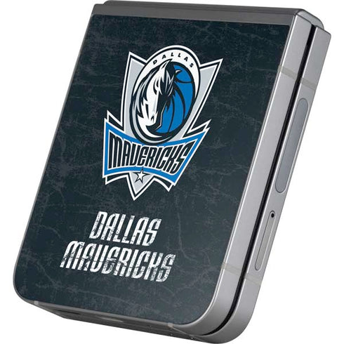 NBA Dallas Mavericks Black Primary Logo Galaxy Z Flip6 Skin