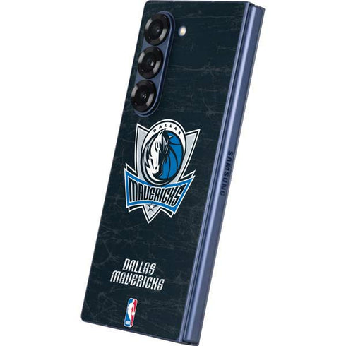 NBA Dallas Mavericks Black Primary Logo Galaxy Z Fold6 Skin