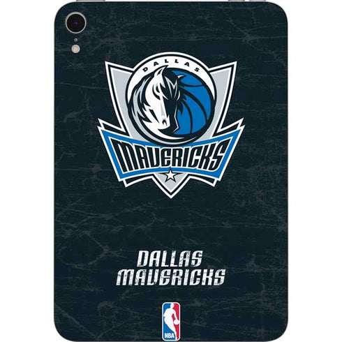 NBA Dallas Mavericks Black Primary Logo Apple iPad Mini Skin