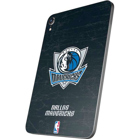NBA Dallas Mavericks Black Primary Logo Apple iPad Mini Skin