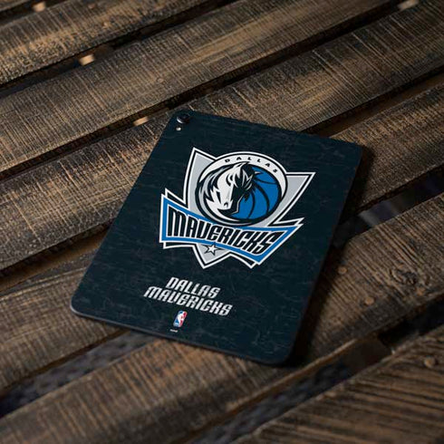 NBA Dallas Mavericks Black Primary Logo Apple iPad Pro Skin