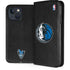 NBA Dallas Mavericks Black Primary Logo iPhone 15 Plus Folio Case