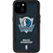 NBA Dallas Mavericks Black Primary Logo iPhone 15 Plus Waterproof Case