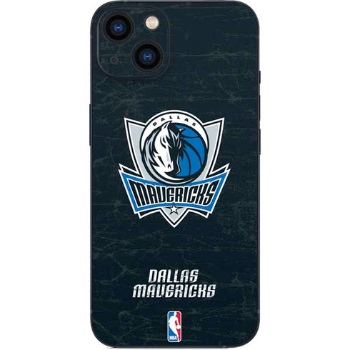 NBA Dallas Mavericks Black Primary Logo iPhone 15 Skin