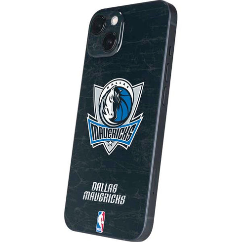 NBA Dallas Mavericks Black Primary Logo iPhone 15 Skin