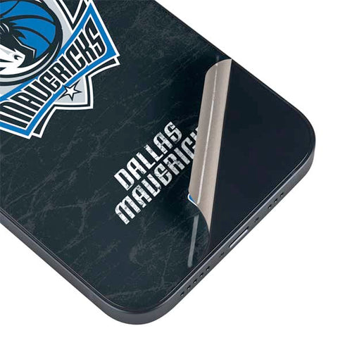 NBA Dallas Mavericks Black Primary Logo iPhone 15 Skin