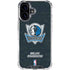 NBA Dallas Mavericks Black Primary Logo iPhone 16 Clear Case