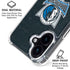 NBA Dallas Mavericks Black Primary Logo iPhone 16 Clear Case