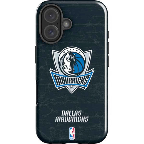 NBA Dallas Mavericks Black Primary Logo iPhone 16 Impact Case
