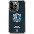 NBA Dallas Mavericks Black Primary Logo iPhone 16 Pro Clear Case