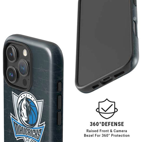 NBA Dallas Mavericks Black Primary Logo iPhone 16 Pro Magsafe Impact Case