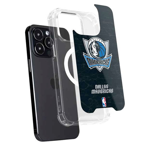 NBA Dallas Mavericks Black Primary Logo iPhone 16 Pro Max MagSafe Case