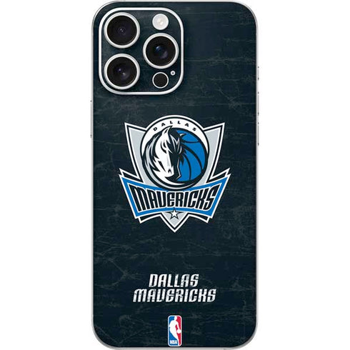 NBA Dallas Mavericks Black Primary Logo iPhone 16 Pro Max Skin