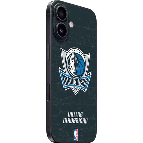 NBA Dallas Mavericks Black Primary Logo iPhone 16 Skin