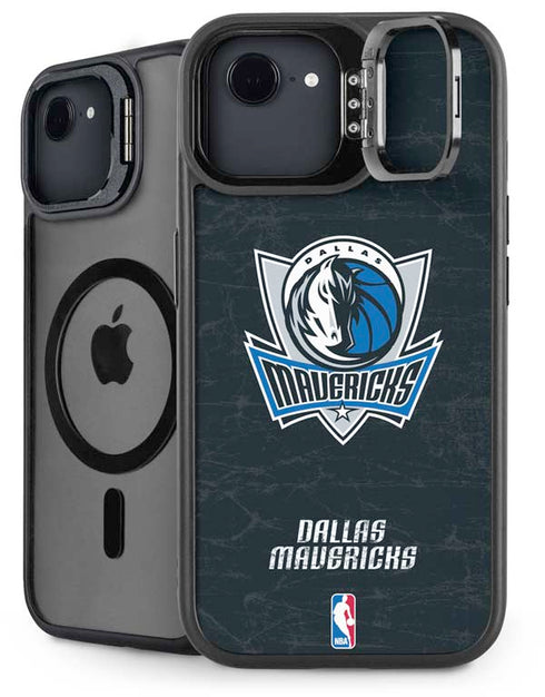 NBA Dallas Mavericks Black Primary Logo iPhone 16e Kickstand Case