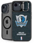 NBA Dallas Mavericks Black Primary Logo iPhone 16e Kickstand Case