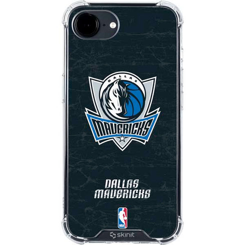 NBA Dallas Mavericks Black Primary Logo iPhone 16e Clear Case