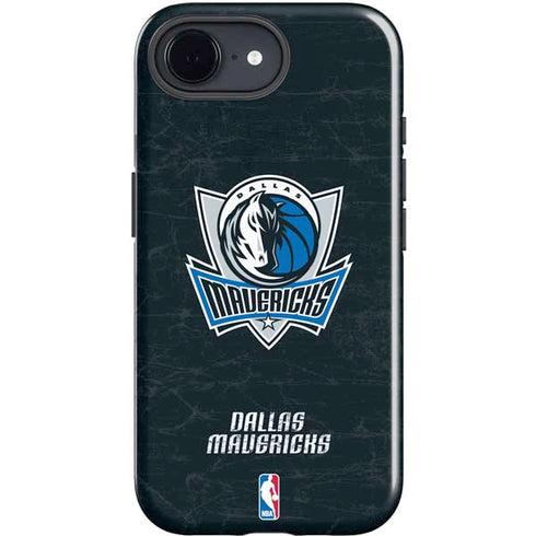 NBA Dallas Mavericks Black Primary Logo iPhone 16e Impact Case