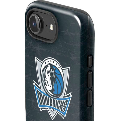 NBA Dallas Mavericks Black Primary Logo iPhone 16e Impact Case