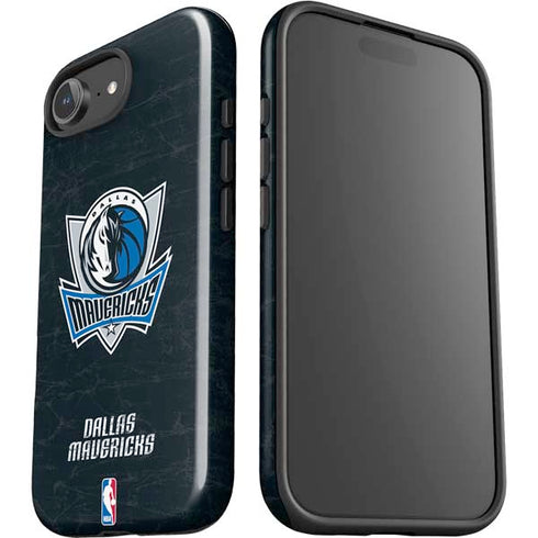 NBA Dallas Mavericks Black Primary Logo iPhone 16e Impact Case