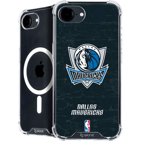 NBA Dallas Mavericks Black Primary Logo iPhone 16e MagSafe Case