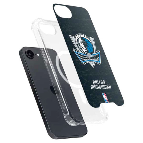 NBA Dallas Mavericks Black Primary Logo iPhone 16e MagSafe Case