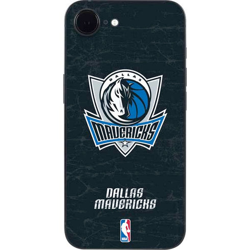 NBA Dallas Mavericks Black Primary Logo iPhone 16e Skin