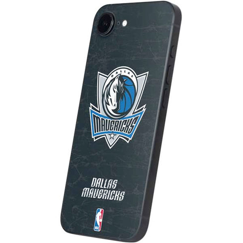 NBA Dallas Mavericks Black Primary Logo iPhone 16e Skin