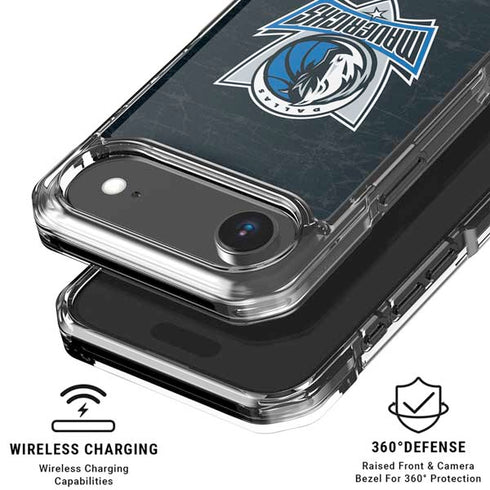 NBA Dallas Mavericks Black Primary Logo iPhone 17 Air Clear Case