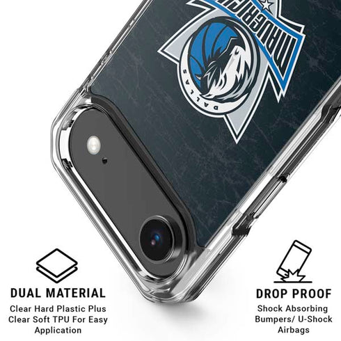 NBA Dallas Mavericks Black Primary Logo iPhone 17 Air Clear Case