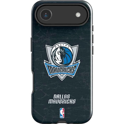 NBA Dallas Mavericks Black Primary Logo iPhone 17 Air Impact Case