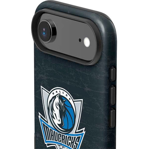 NBA Dallas Mavericks Black Primary Logo iPhone 17 Air Impact Case