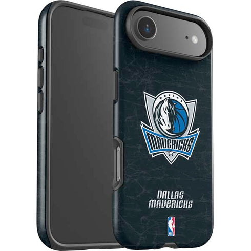 NBA Dallas Mavericks Black Primary Logo iPhone 17 Air Impact Case